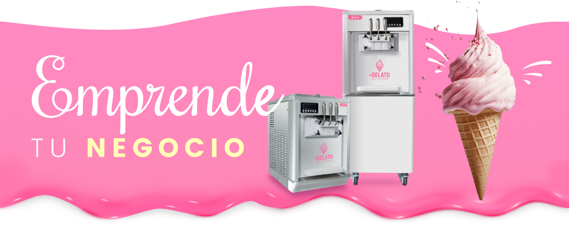 Máquinas de helado suave Mas Gelato para emprender