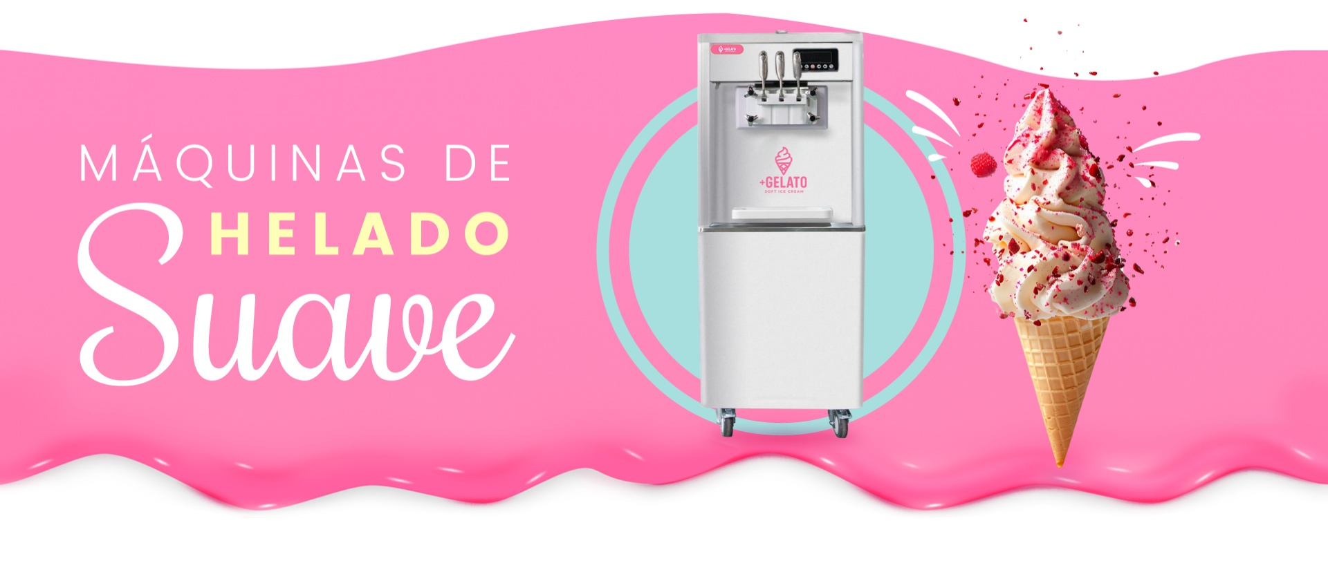 Máquina de helado suave de piso Mas Gelato