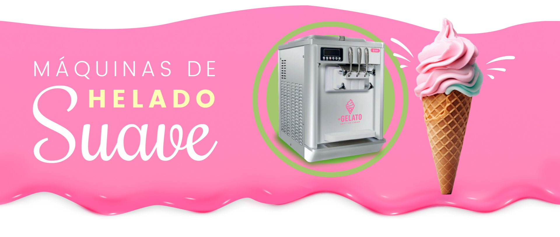 Máquina de helado suave de mesa Mas Gelato
