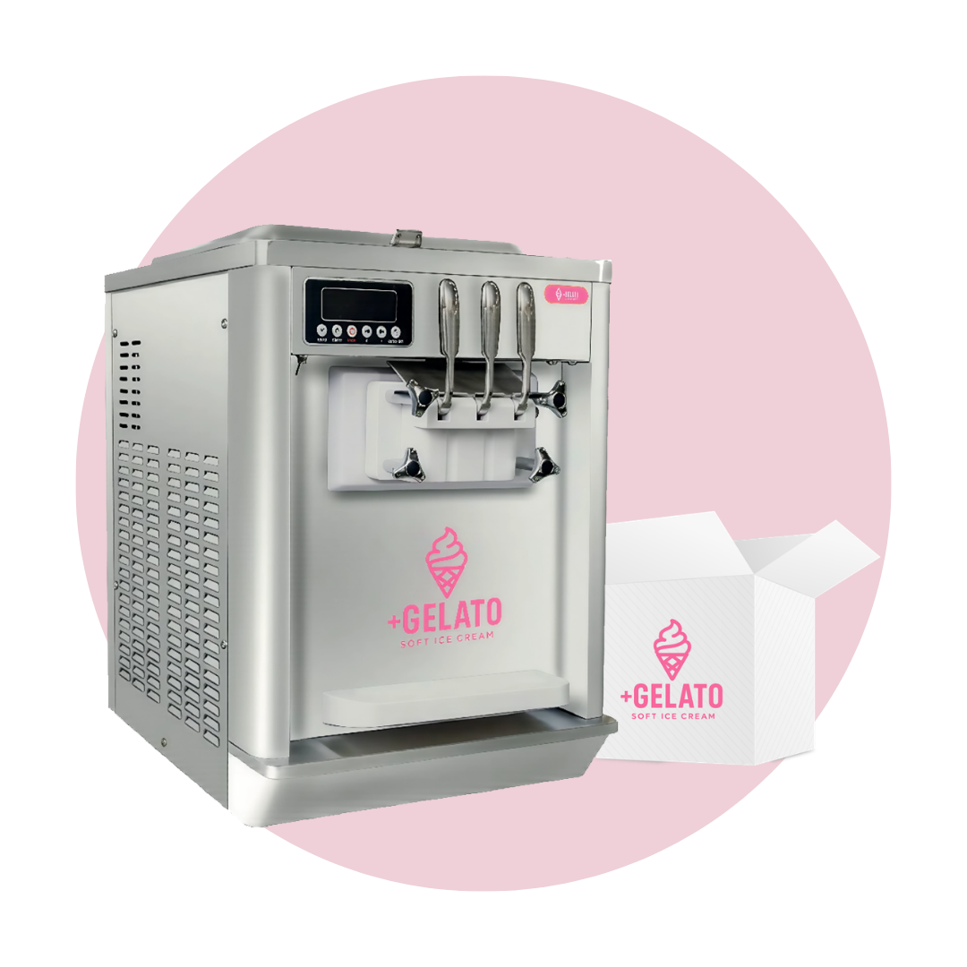 Combo máquina de mesa con una base Mas Gelato