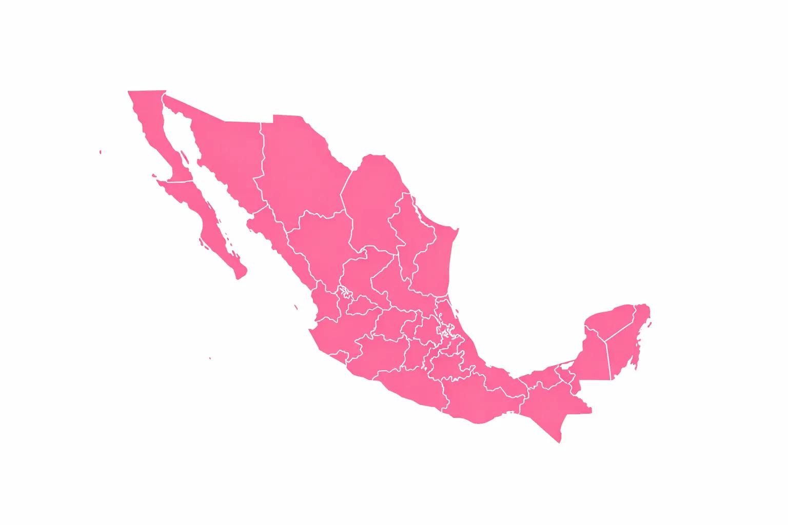 Cobertura de Más Gelato en toda la República Mexicana